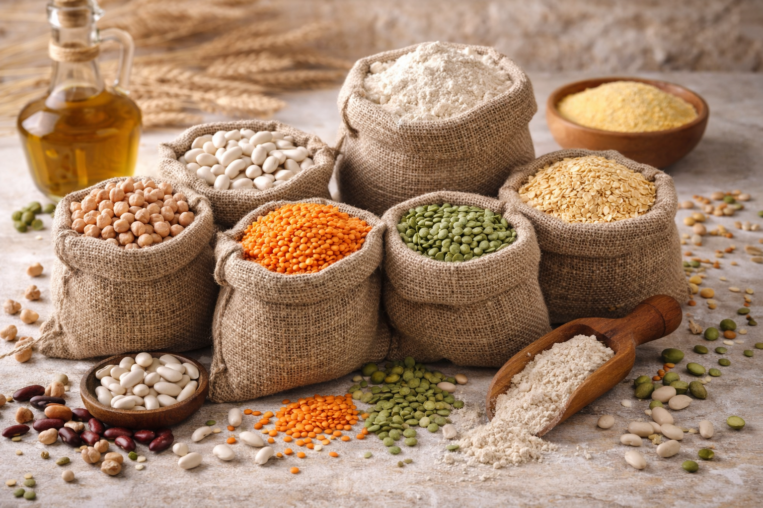 Harinas, Legumbres Y Pastas