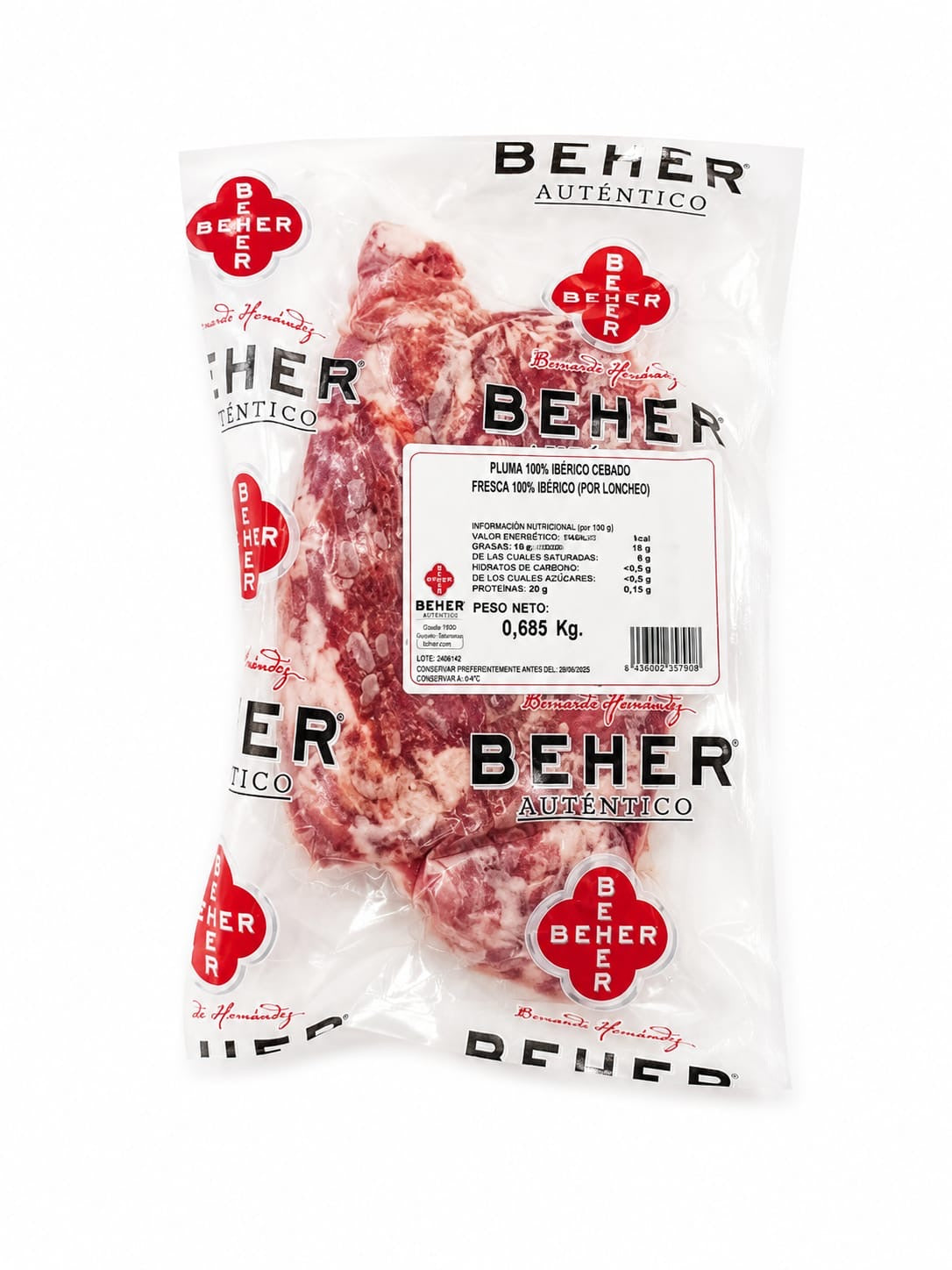 Pluma ibérica 100% Beher congelada 600gr aprox.