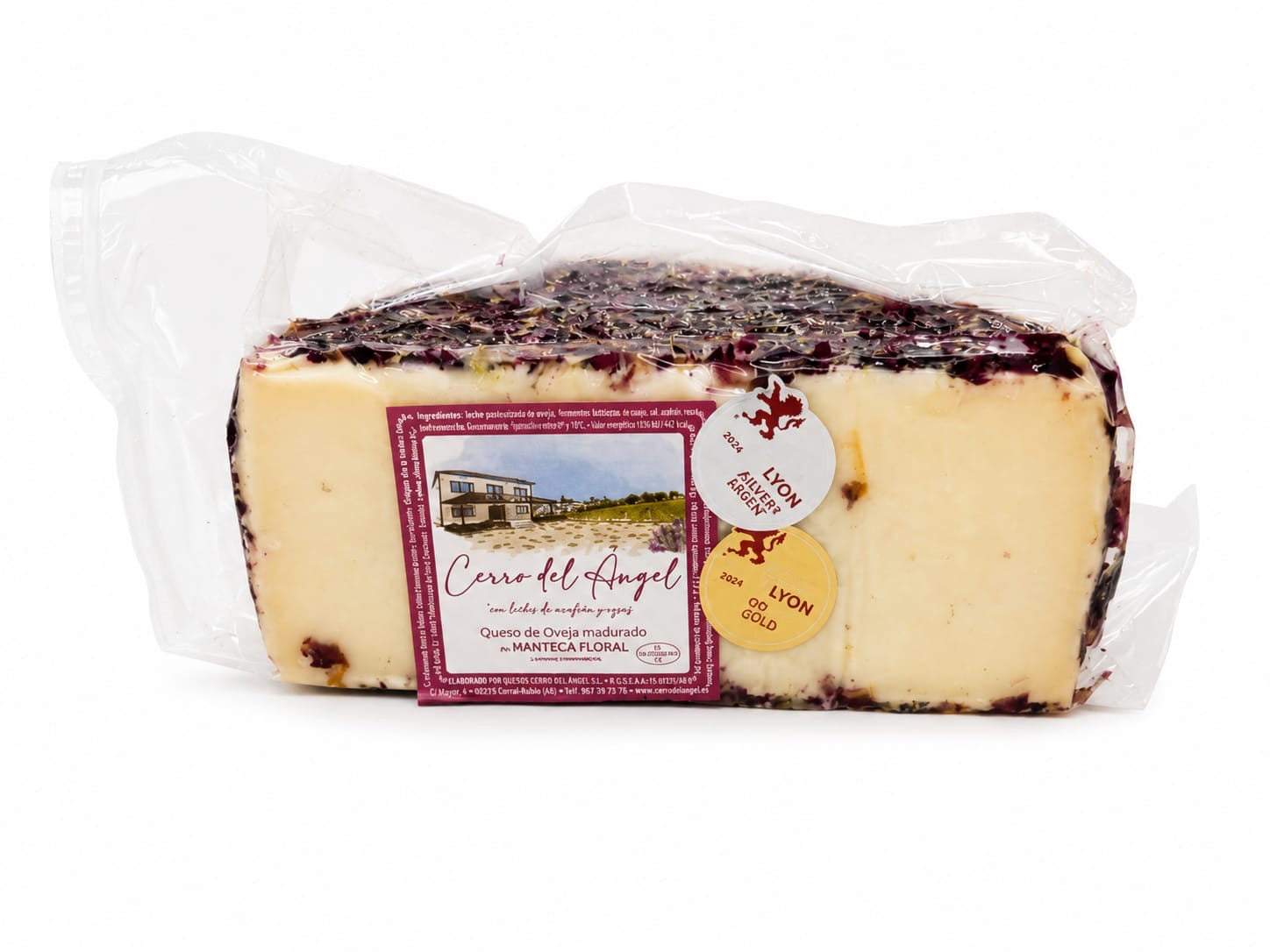 Cuña de Queso Pétalos Flores 500gr. Aprox