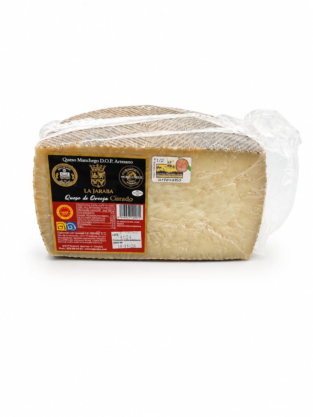 Cuña de Queso Curado Pago de la Jaraba 500gr. Aprox