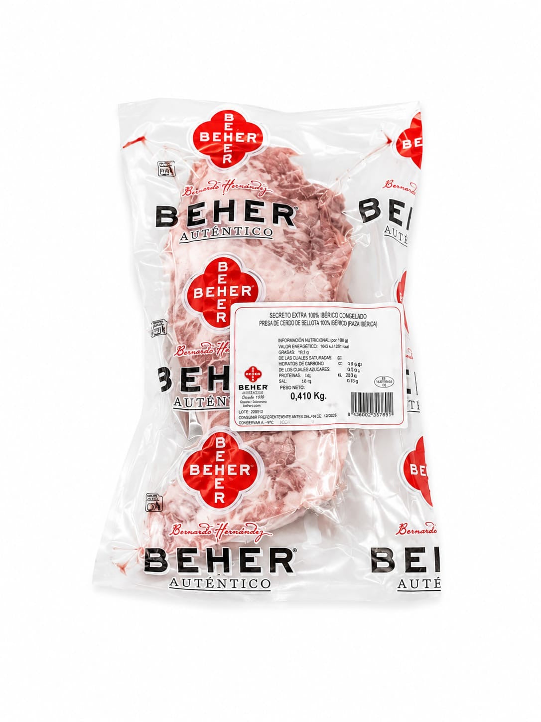 Secreto ibérico 100% Beher congelado 350gr aprox.