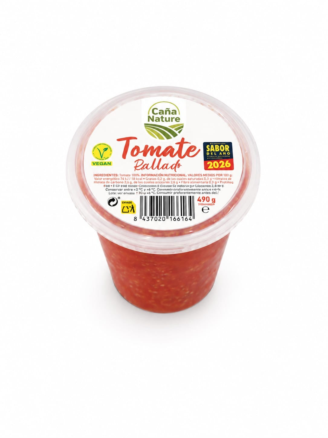 Tomate rallado natural